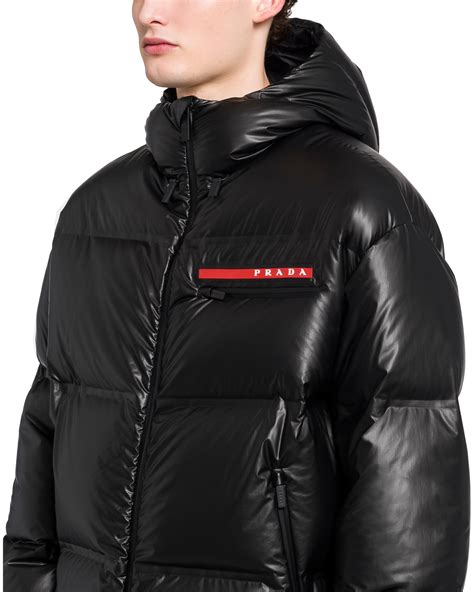 prada men's black jacket|Prada winter jackets men's.